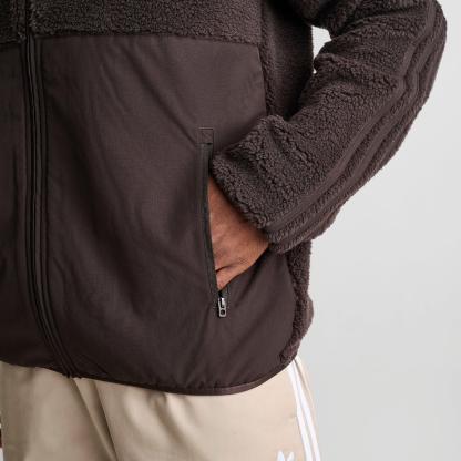 Men's adidas Originals Polar Fleece Full-Zip Jacket - Aurora Coffee