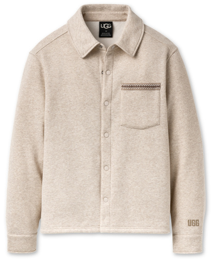UGG® Men's Tasman Relaxed-Fit Shirt Jacket - Caribou Heather