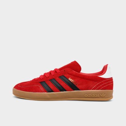 Men's adidas Originals Gazelle Indoor Casual Shoes - Better Scarlet/Core Black/Gum - view 1