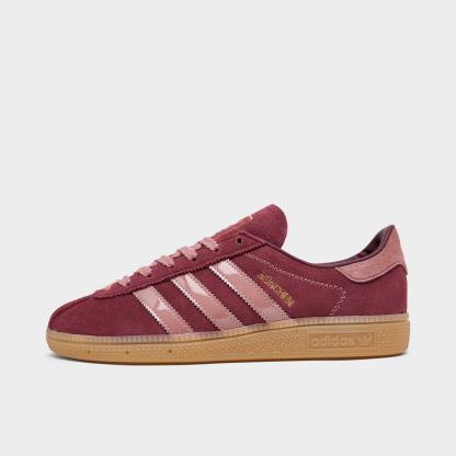 Women's adidas Originals München Casual Shoes - Shadow Red/Warm Clay/Gum - view 1