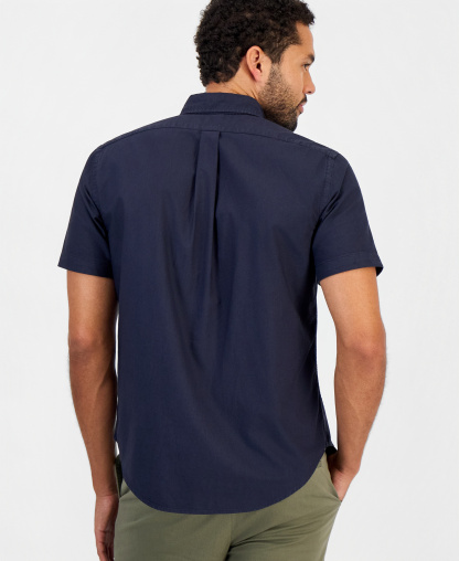 Polo Ralph Lauren Men's Garment-Dyed Oxford Shirt - Navy