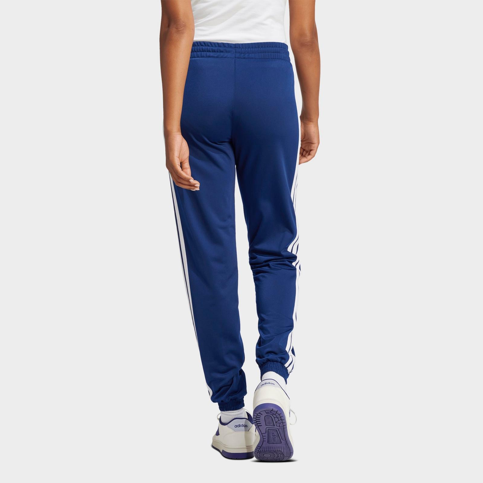 Women's adidas Essentials DAYREADY Tricot Tracksuit Pants - Dark Blue/White - view 3