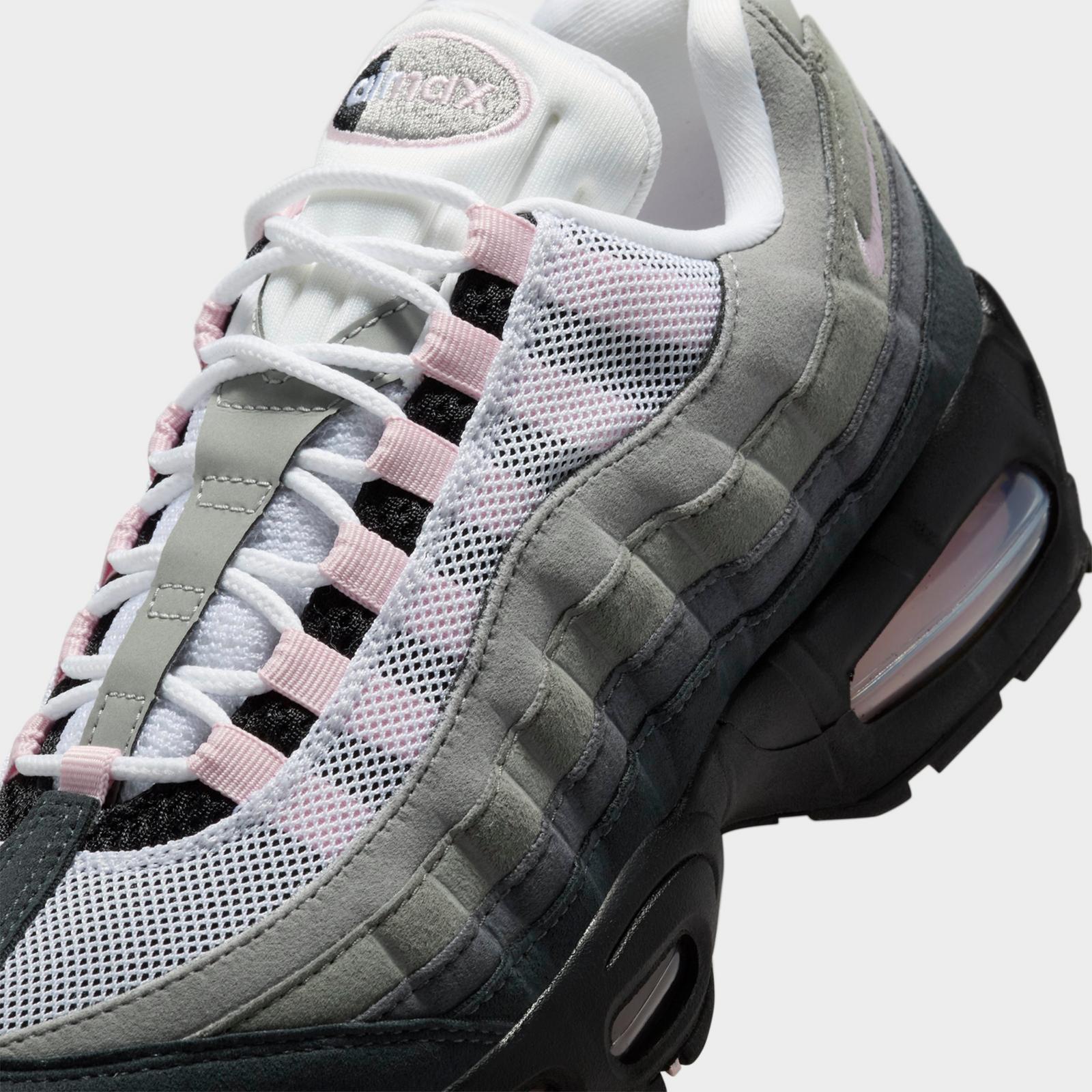 Women's Nike Air Max 95 Big Bubble Casual Shoes - Black/Pink Foam/White/Reflective Silver