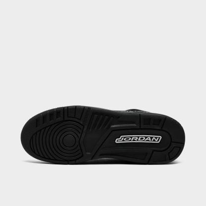 Big Kids' Jordan Spizike Low Casual Shoes - Black/Metallic Silver - view 6