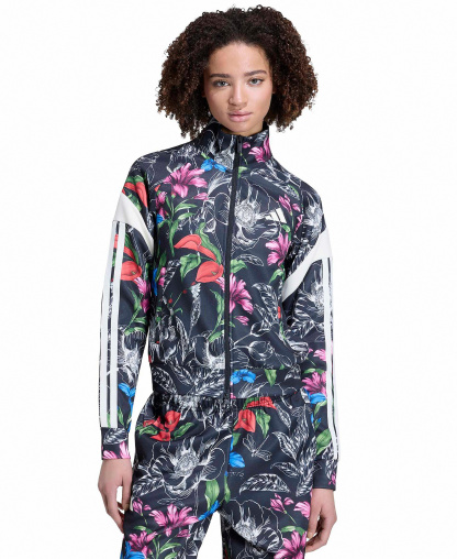 adidas Women's Farm Tiro TT Floral Slim-Fit Jacket - Black