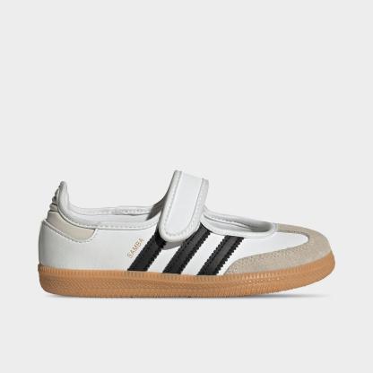 Girls' Little Kids' adidas Originals Samba Jane Casual Shoes - Cloud White/Core Black/Gum - view 1
