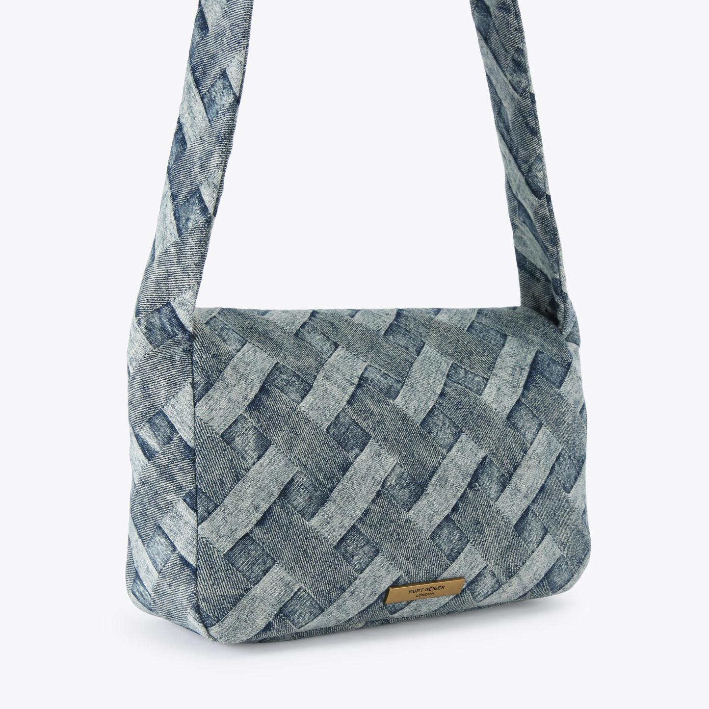Kurt Geiger London Kensington Knot Shoulder Bag - Blue - view 4
