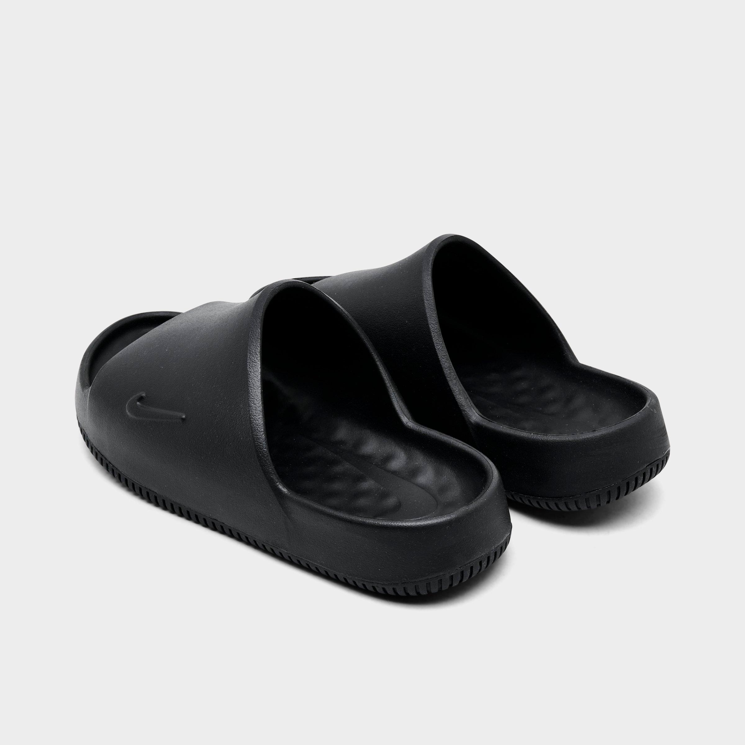 Big Kids' Nithtke Calm Slide Sandals - Black/Black/Black - Back view