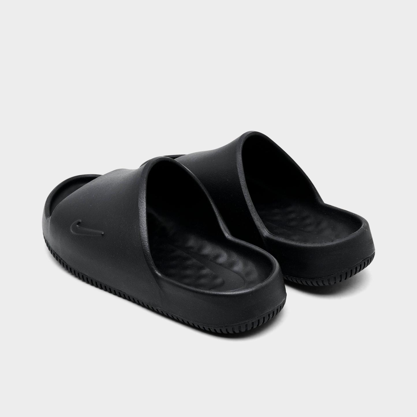 Big Kids' Nithtke Calm Slide Sandals - Black/Black/Black - Back view