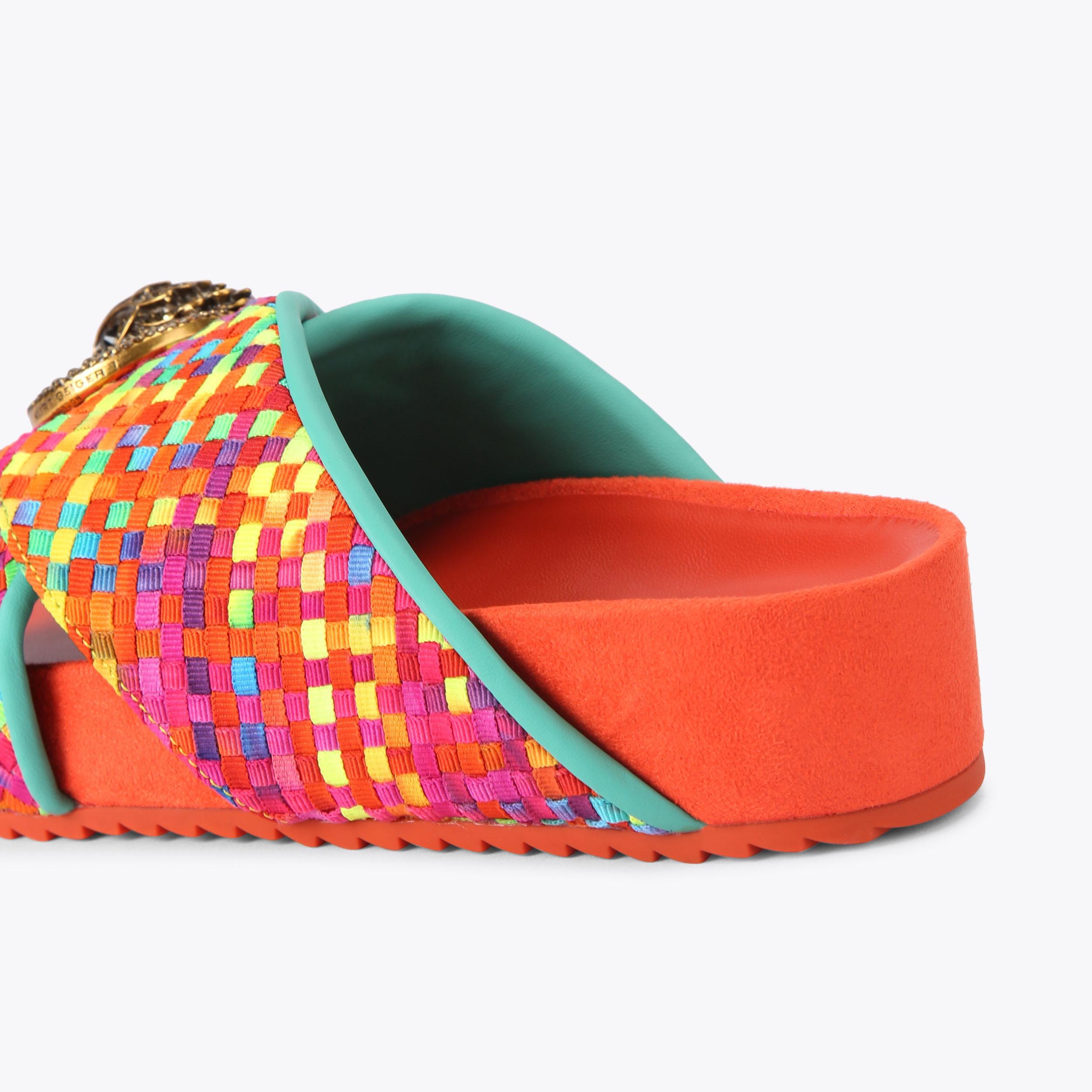 Kurt Geiger London Chelsea Cross Strap Sandal - Multi Colored - view 4