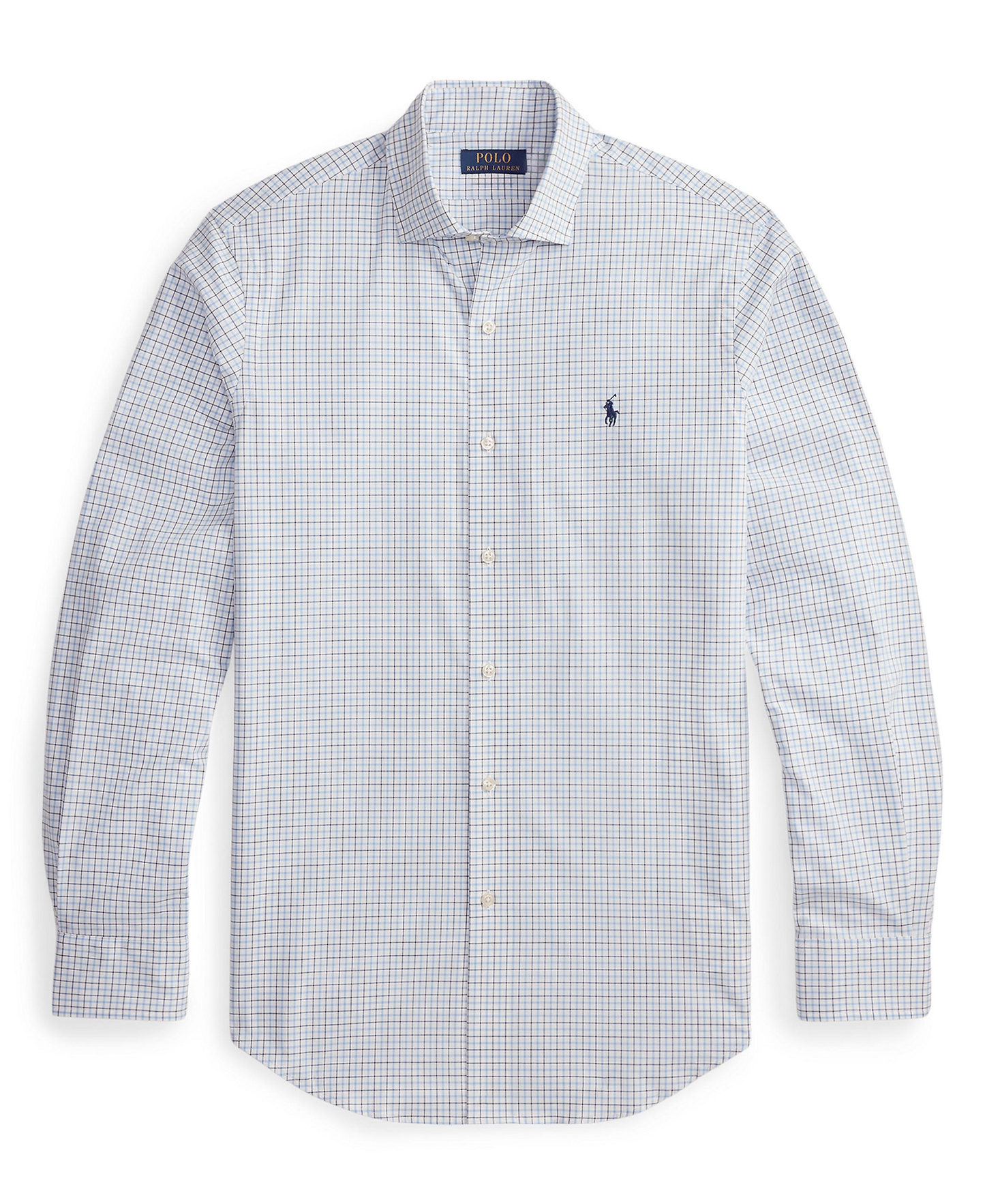 Polo Ralph Lauren Men's Slim-Fit Stretch Shirt - White Blue Multi