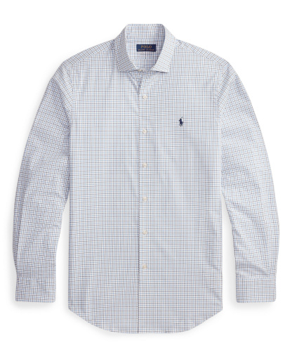 Polo Ralph Lauren Men's Slim-Fit Stretch Shirt - White Blue Multi