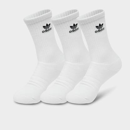 Women's adidas Originals Trefoil Cushion Crew Socks (6-Pack) - White