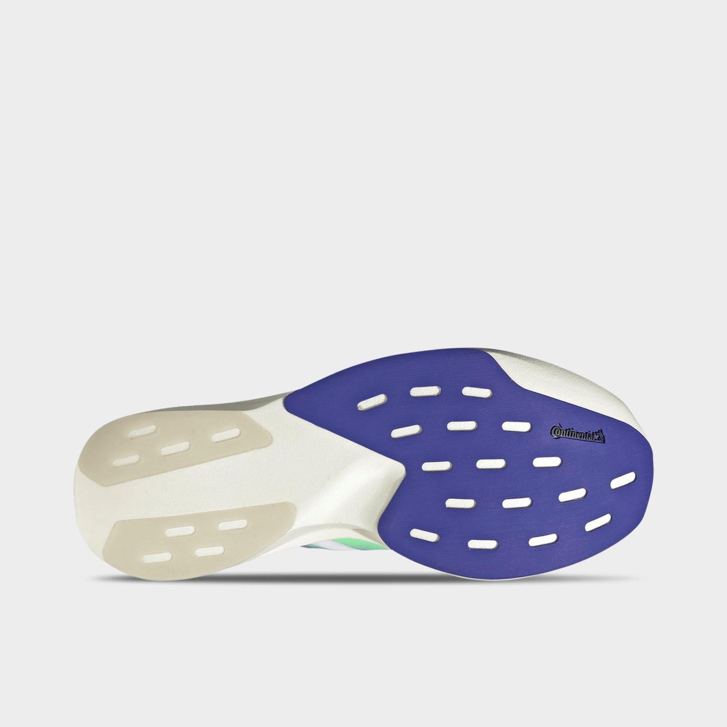 Men's adidas Adizero EVO SL Woven Running Shoes - Part 1 - Cloud White/Beam Green/Core White - Bottom view