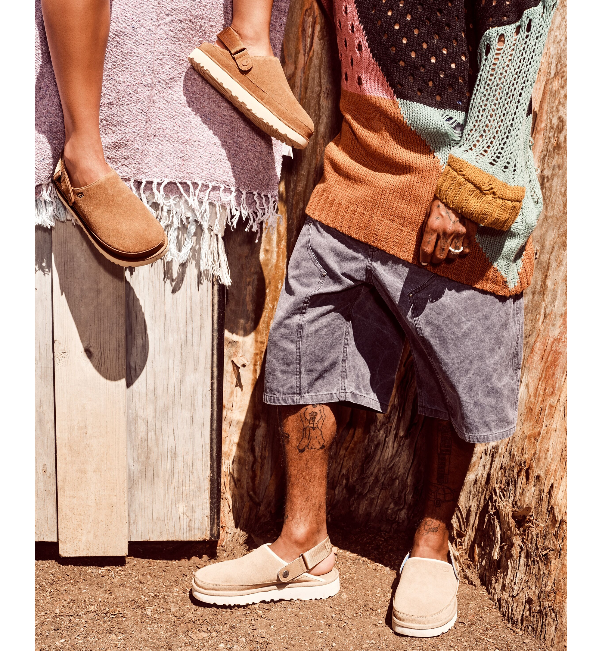 UGG® Women's Goldenstar Slingback Clogs - Chestnut