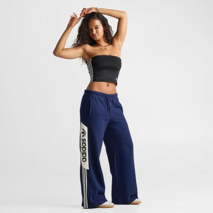 Women's adidas Originals adiSignature NY Wide-Leg Sweatpants - Team Navy Blue