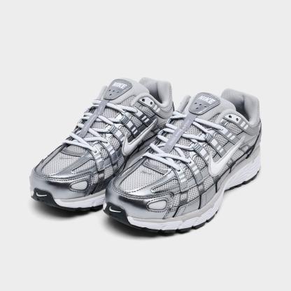 Women's Nike P-6000 Casual Shoes - Grey Fog/Metallic Cool Grey/Cool Grey/White