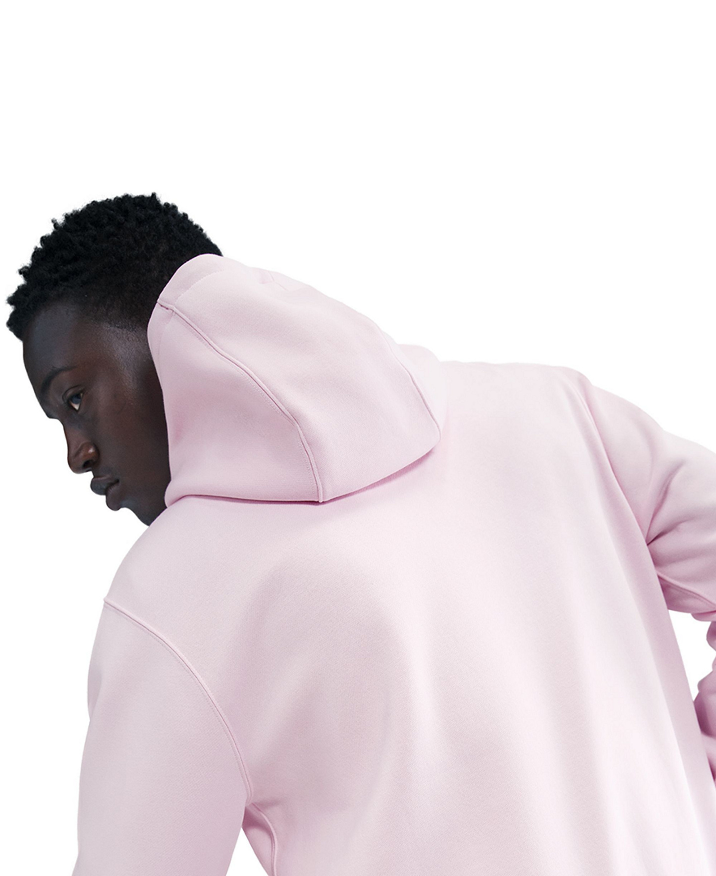 Nike Men's Club Pullover Fleece Hoodie Logo - Pink Foam/White