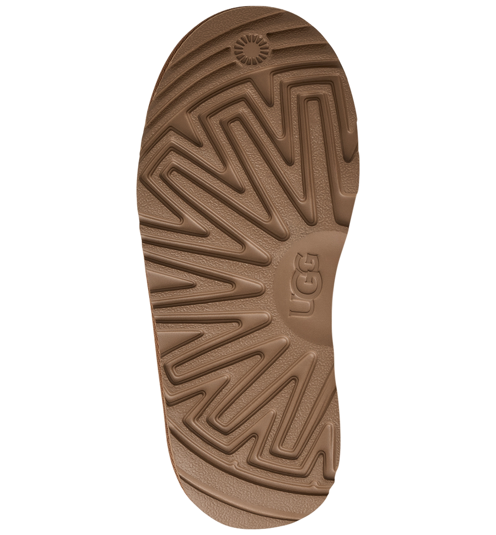 UGG® Kids Classic Ultra Mini Western Round Toe Booties - Chestnut