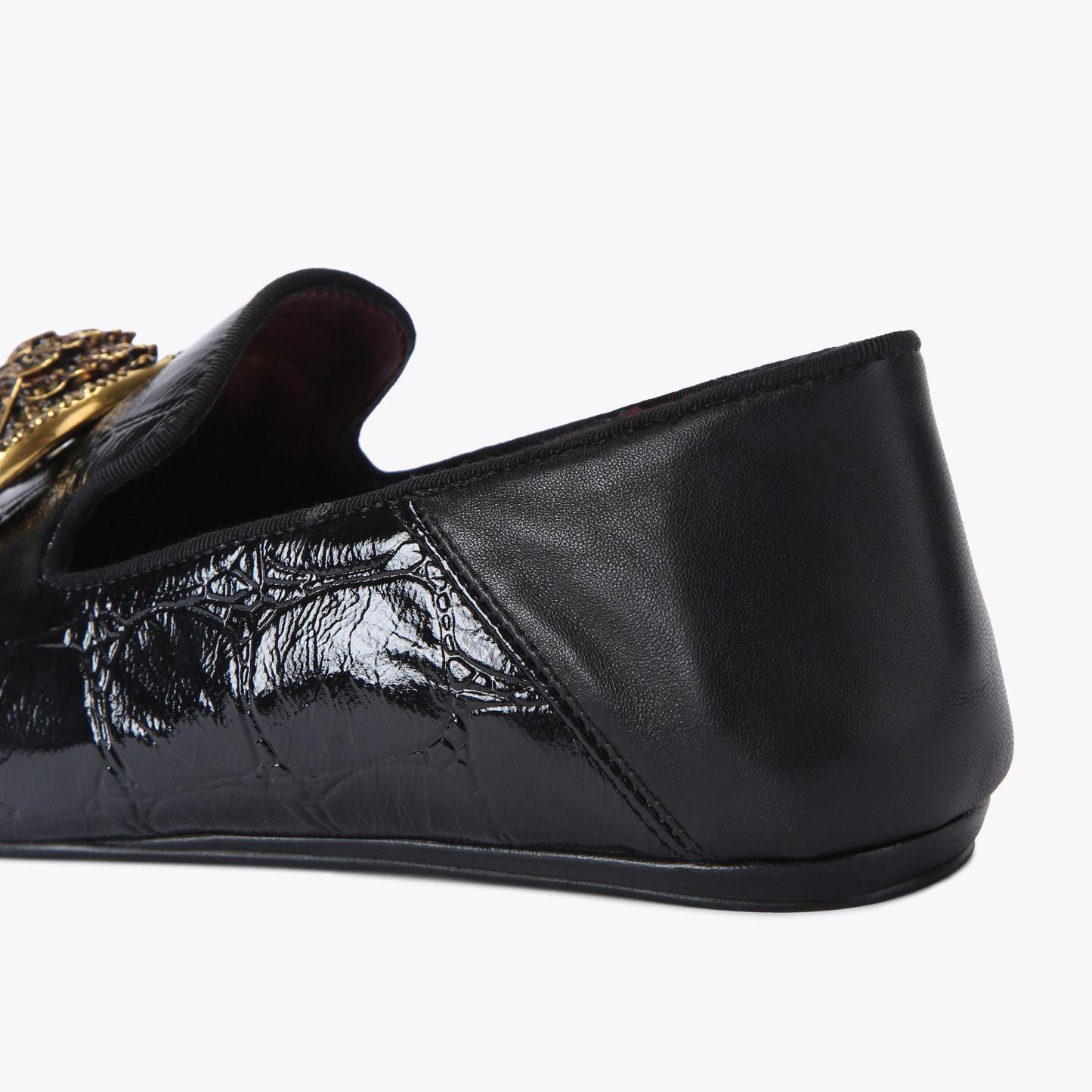 Kurt Geiger London Chelsea Point Slip On Flat - Black - view 4