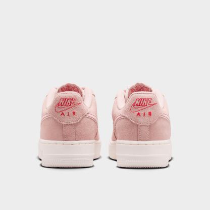 Big Kids' Nithtke Air Force 1 LV8 1 Casual Shoes - Silt Red/University Red/Sail - Back view