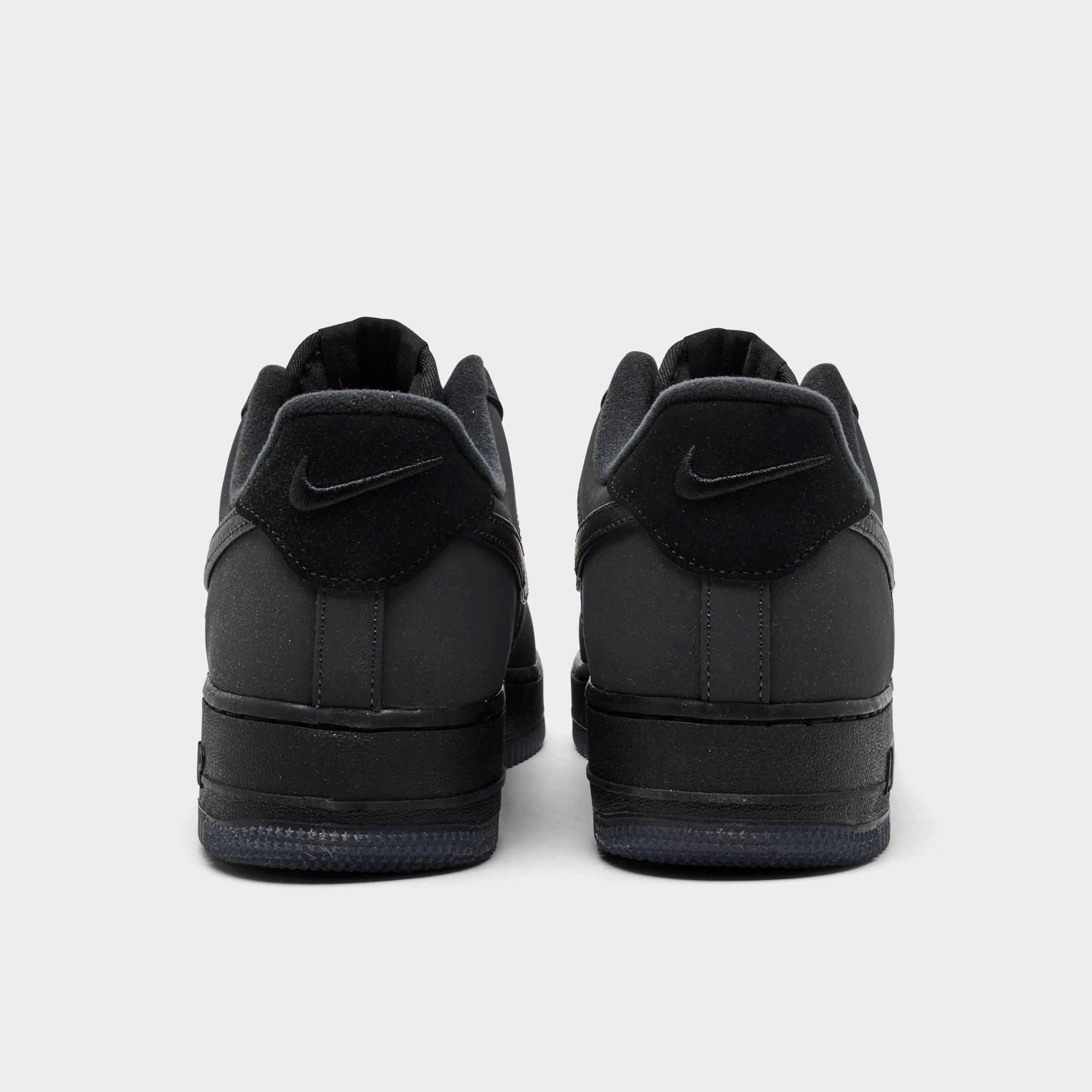 Men's Nithtke Air Force 1 '07 LV8 Casual Shoes - Part 3 - Black/Anthracite - Back view