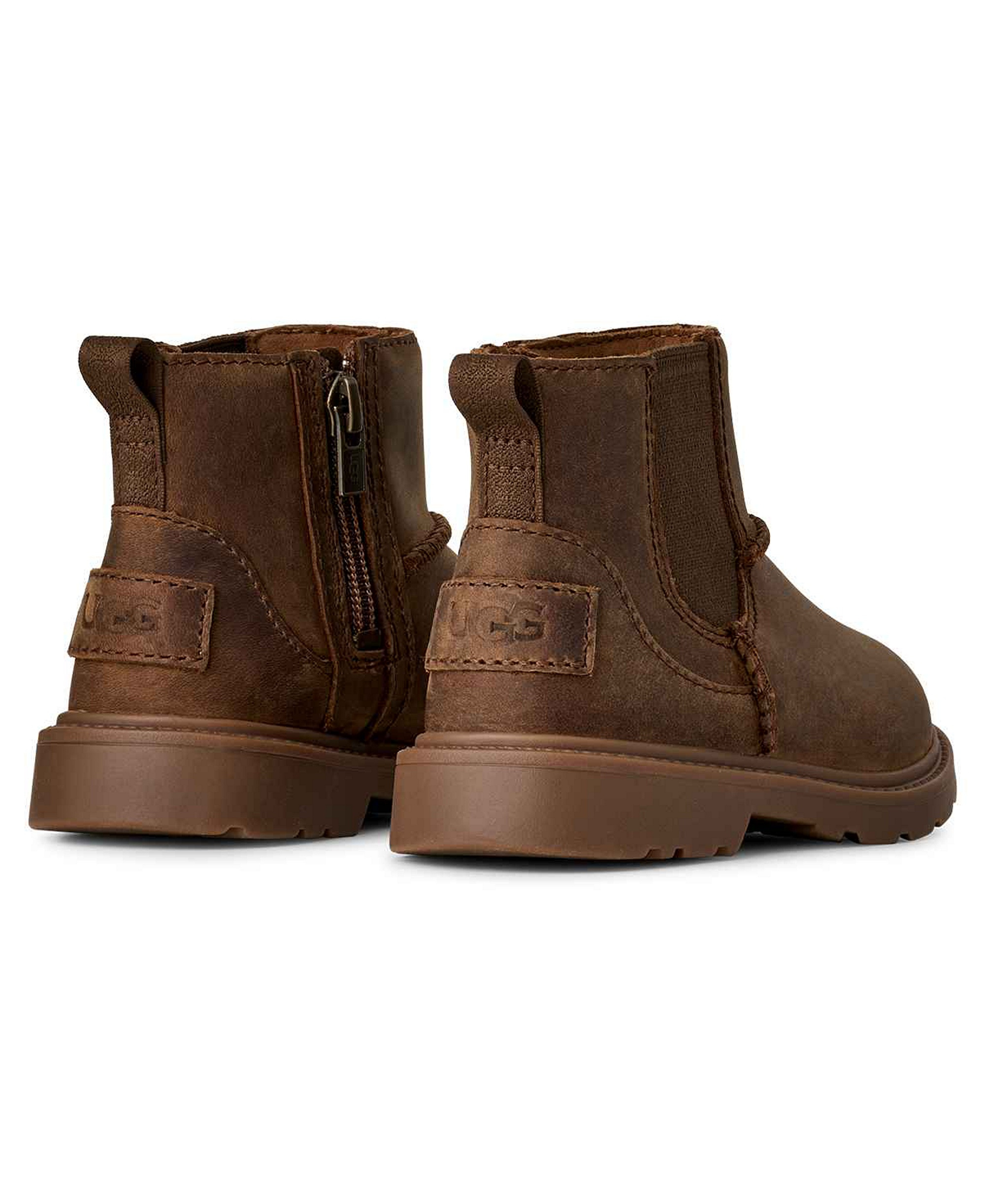 UGG® Toddler Kids Perry Weather Chelsea Zipper Booties - Walnut