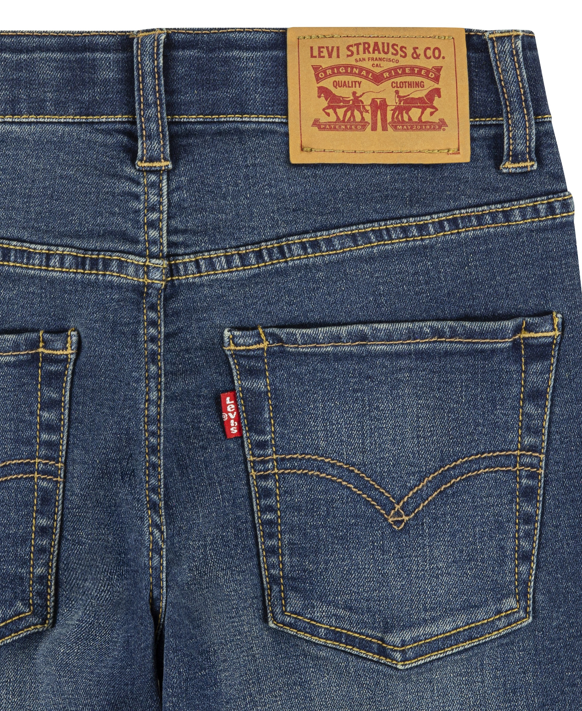 Levi's Boys' 2T-7 511 Slim Fit Stretch Performance Jeans - Evans Blue