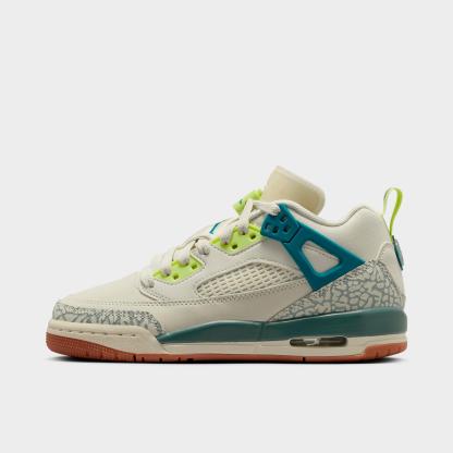 Big Kids' Jordan Spizike Low Casual Shoes - Sea Glass/Dusty Sage/Light Lemon Twist/Green Abyss - Left shoe facing left. Outside of the shoe. - view 1