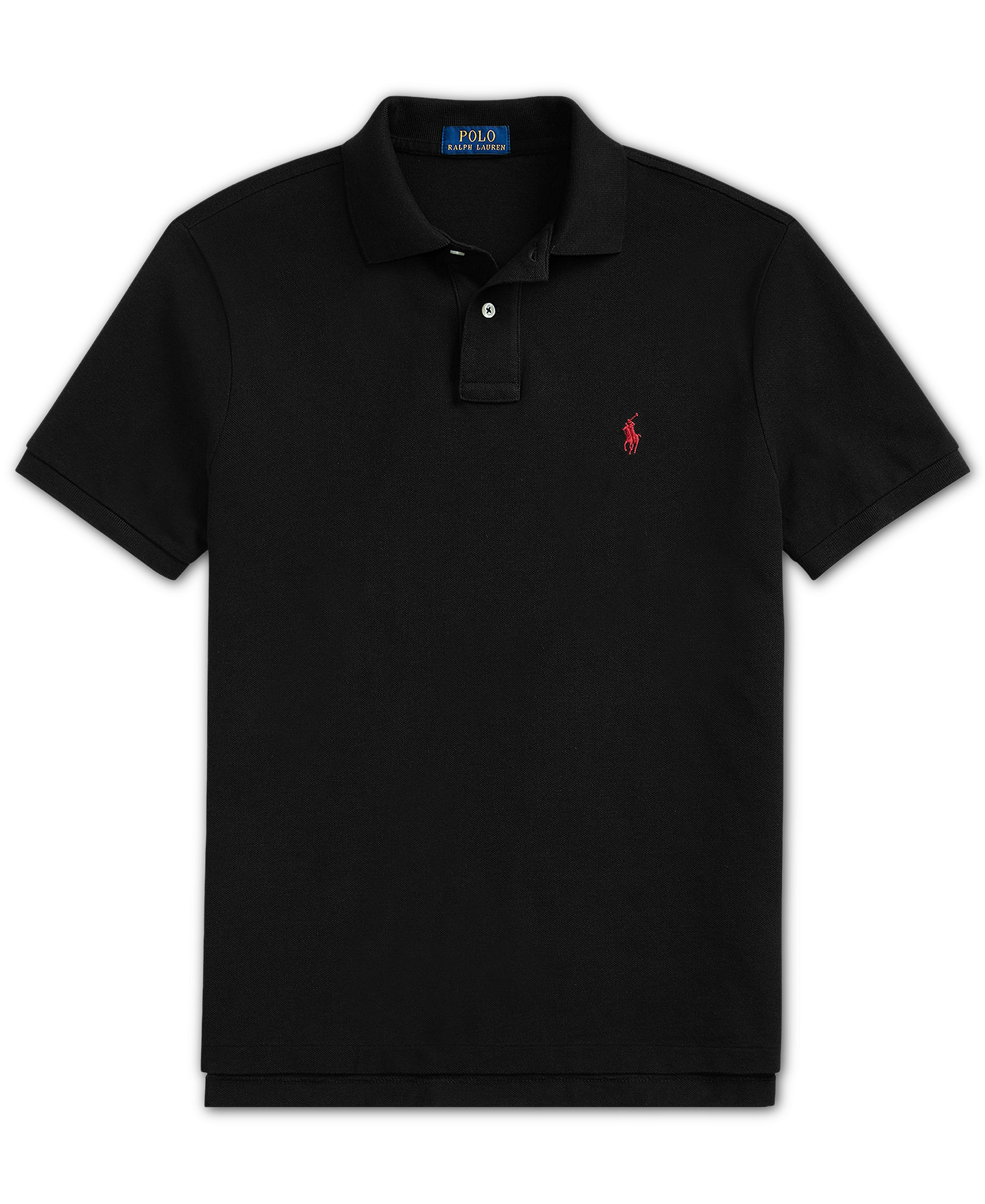 Polo Ralph Lauren Men's Custom Slim-Fit Mesh Polo Shirt - Polo Black