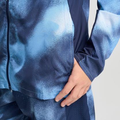 Big Kids' Nithtke Miler Full-Zip Training Jacket - Football Blue/Reflective Silver