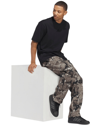adidas Men's Rock Camo Fleece Open Hem Pants - Silver Pebble