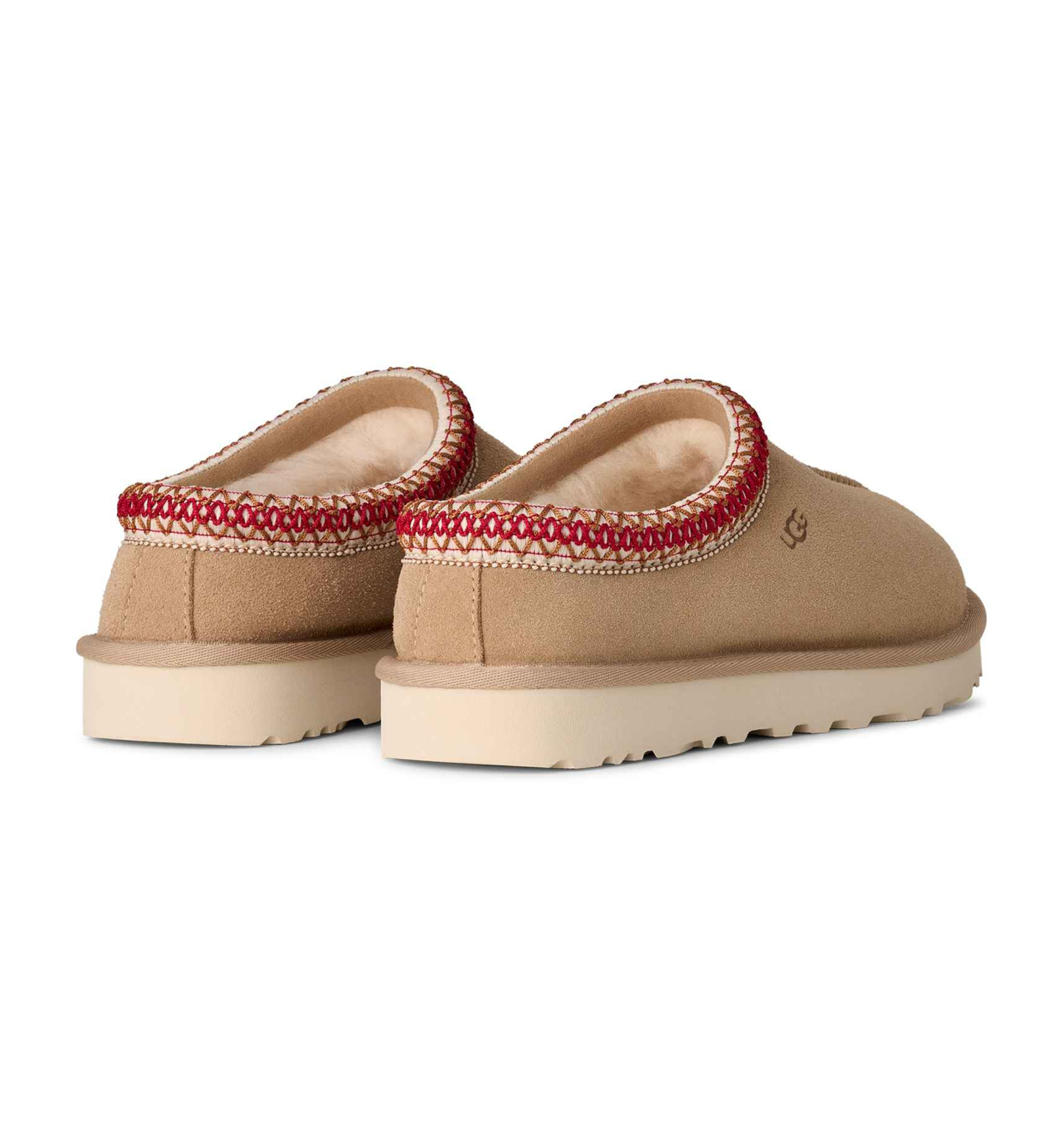 UGG® Women's Tasman II Slip-On Slide Slippers - Sand/Dark Cherry