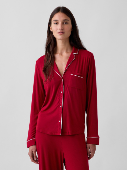 SoftMade Modal PJ Top - Sled red