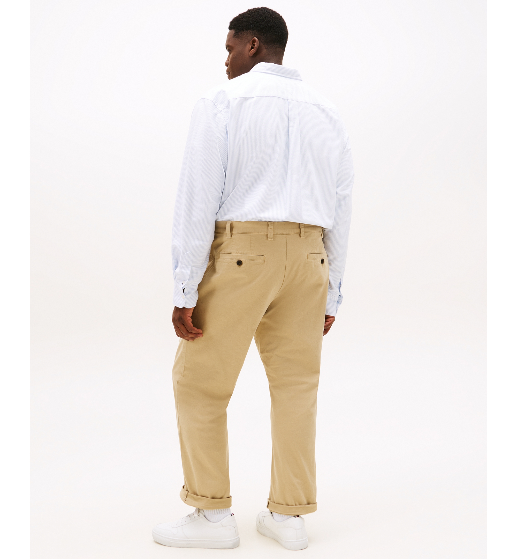 Tommy Hilfiger Men's Big & Tall TH Flex Stretch Custom-Fit Chino Pants - Mallet