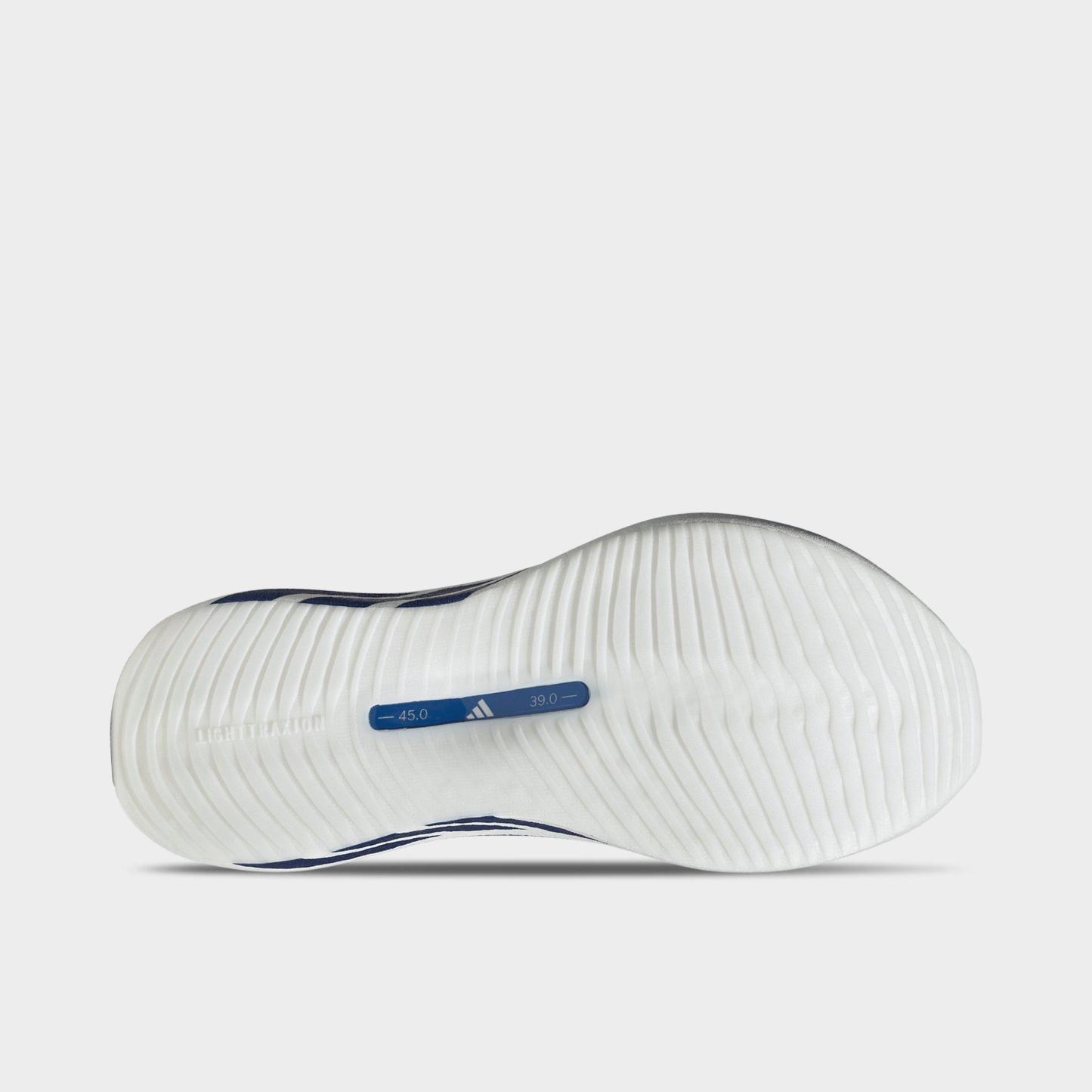 Women's adidas Hyperboost Edge Running Shoes - Part 2 - Cloud White/Eqt Blue/Zero Metallic - Bottom view