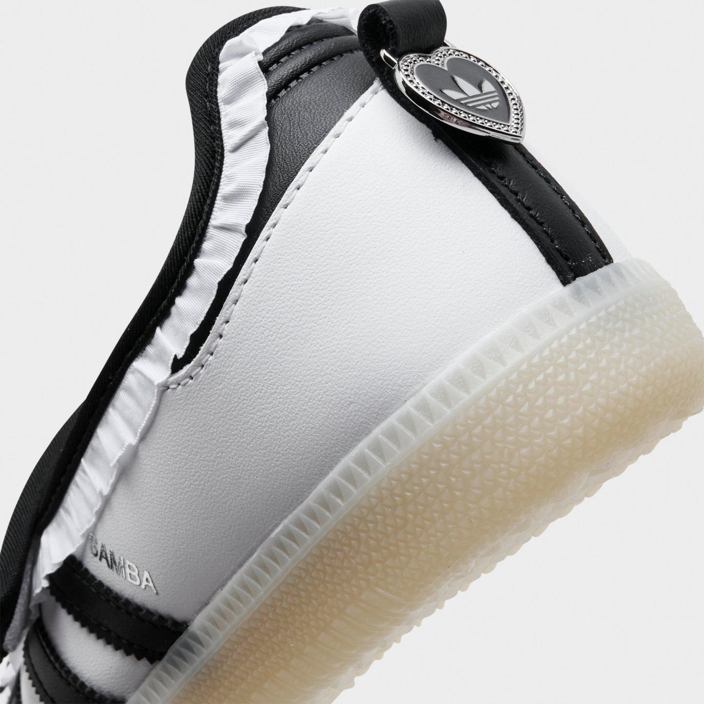 Women's adidas Originals Samba Jane Casual Shoes - Part 2 - Cloud White/Core Black/Silver Metallic - Detail shot
