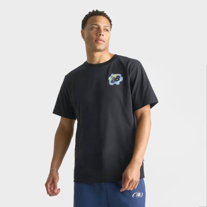 Men's New Balance Heat Map Motion T-Shirt - Black - view 3