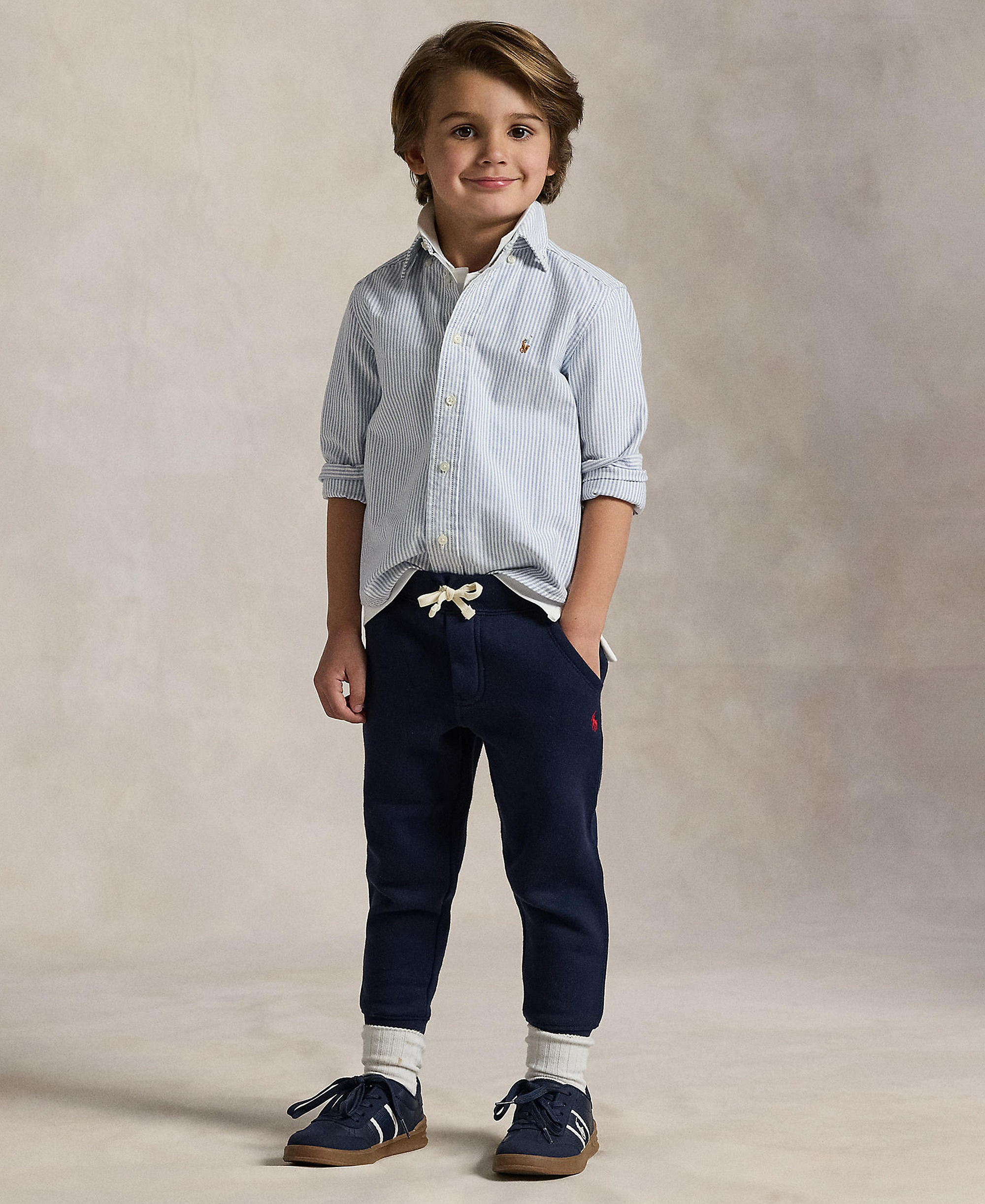 Polo Ralph Lauren Boys' 2T-7 Cotton Fleece Joggers - Cruise Navy