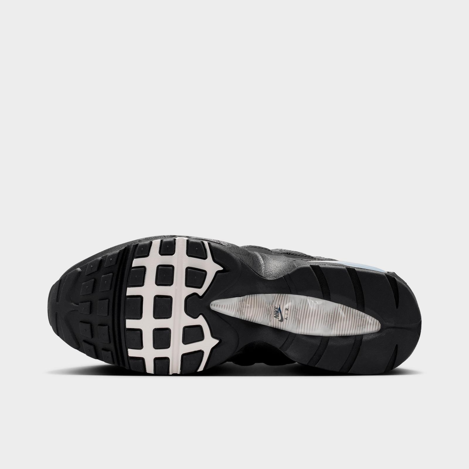 Women's Nike Air Max 95 Big Bubble Casual Shoes - Black/Light Charcoal/Metallic Gold/Sail