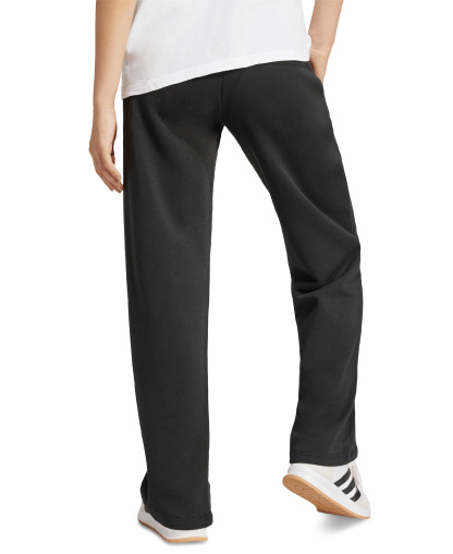 adidas Women's Essentials Small Logo Feel Cozy Open Hem Pants - Black/White