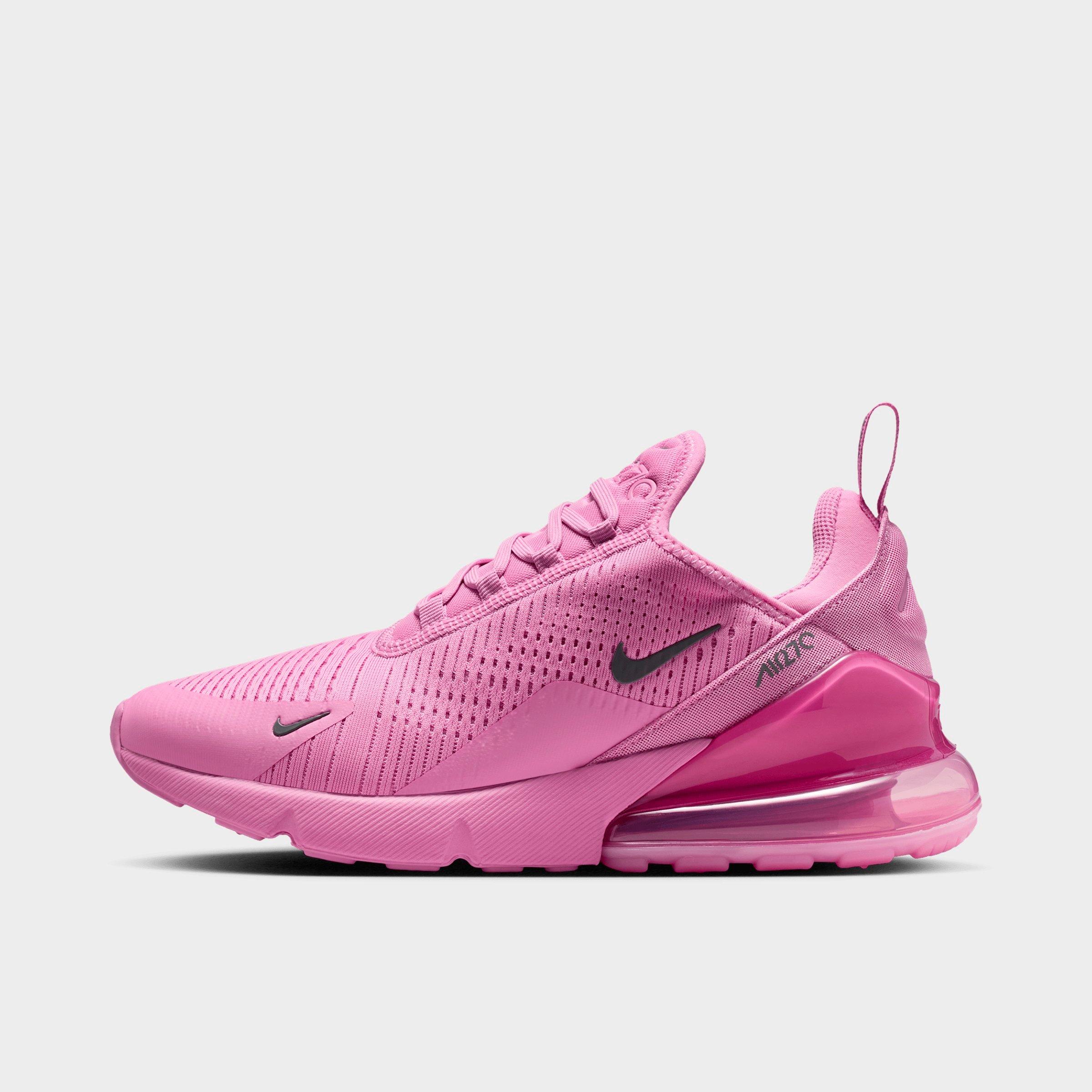Women's Nithtke Air Max 270 Casual Shoes - Part 1 - Light Magenta/Light Magenta/Smoke Grey - Left shoe facing left. Outside of the shoe.