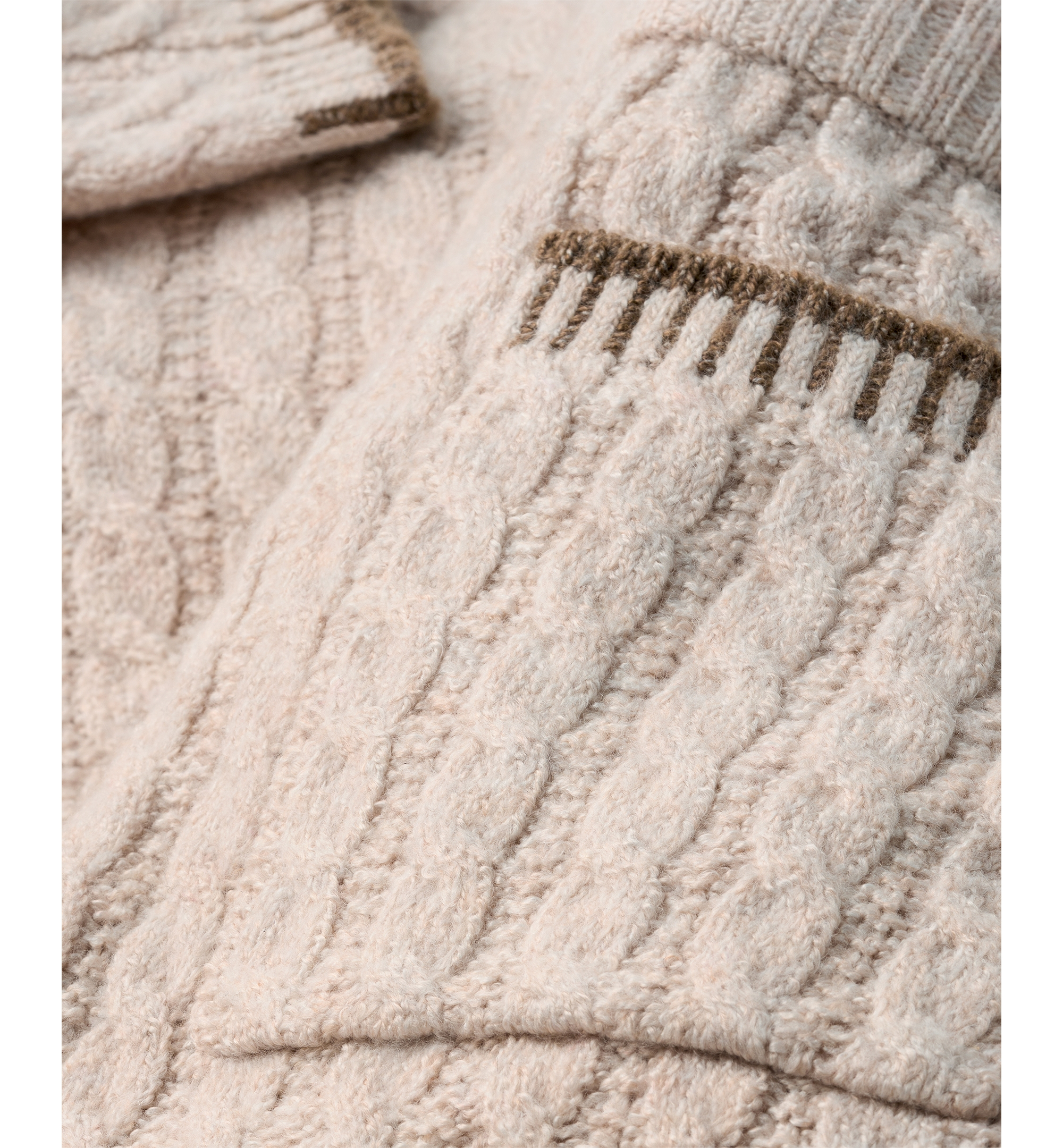 UGG® Women's Rylynn Straight-Leg Cable-Knit Mid-Rise Pants - Beige