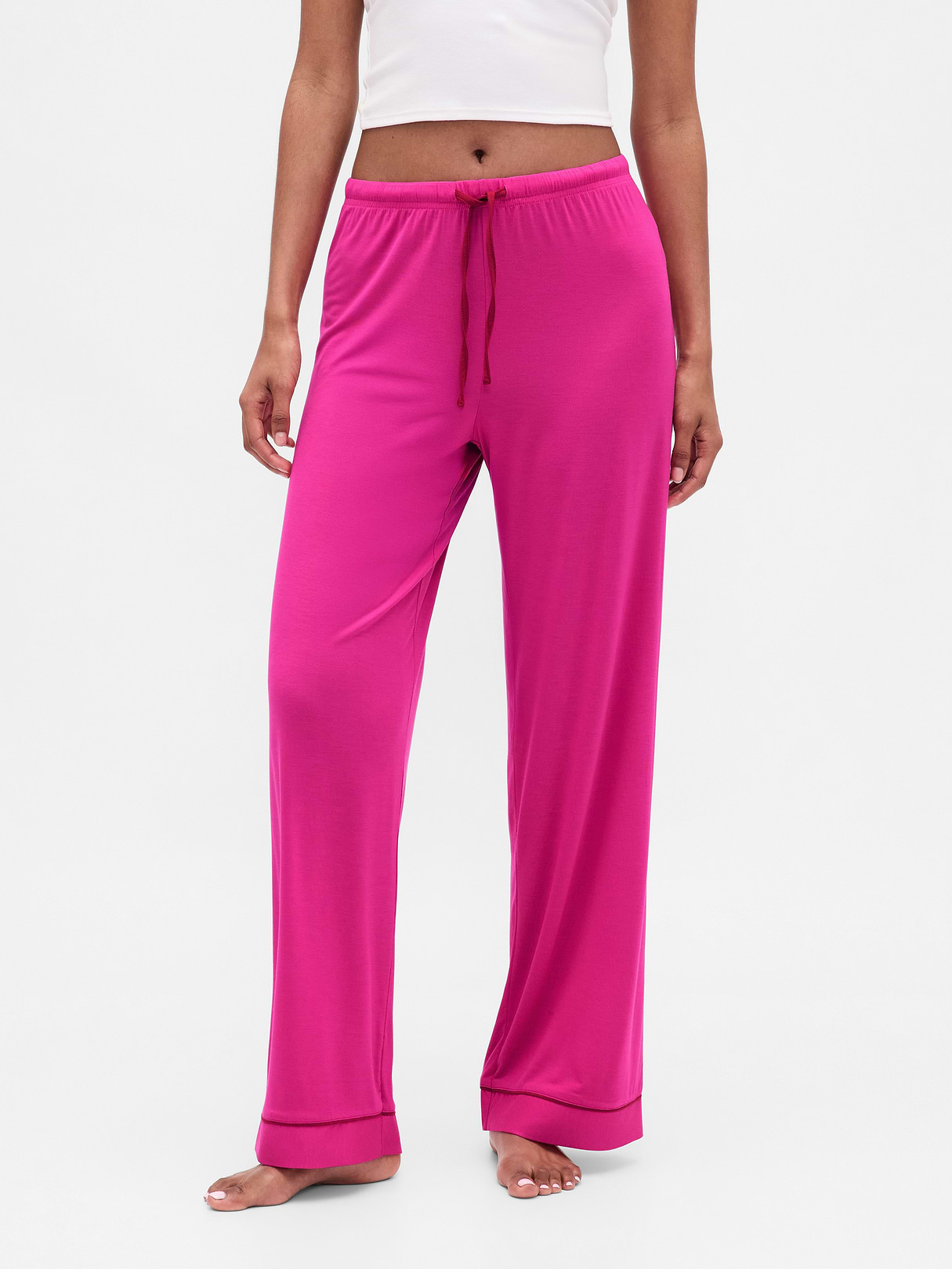 SoftMade Modal PJ Pants - Bright fuchsia pink