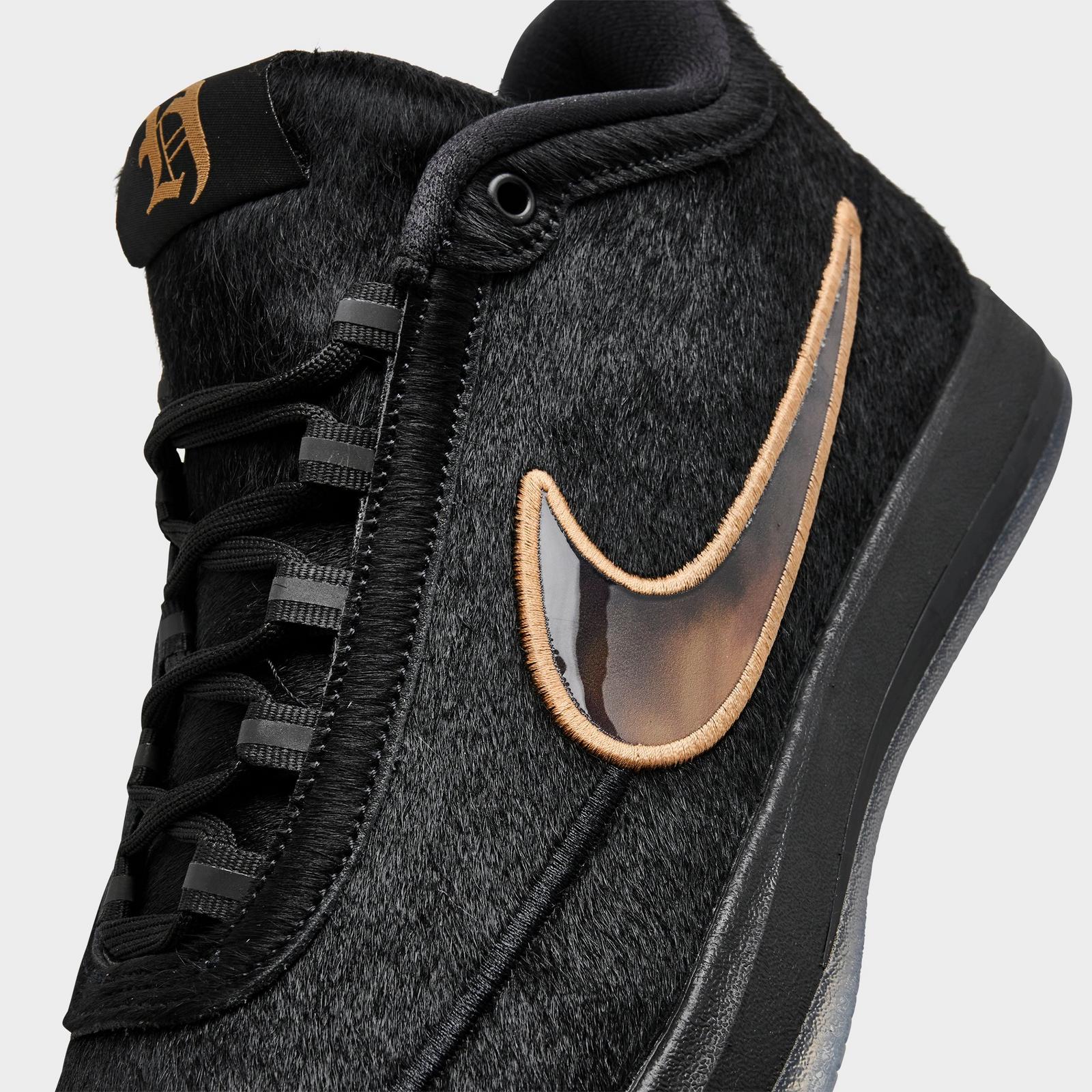 Men's Nike Book 2 SE Denim Basketball Shoes - Black/Vast Grey/Amber Brown/Multi-Color