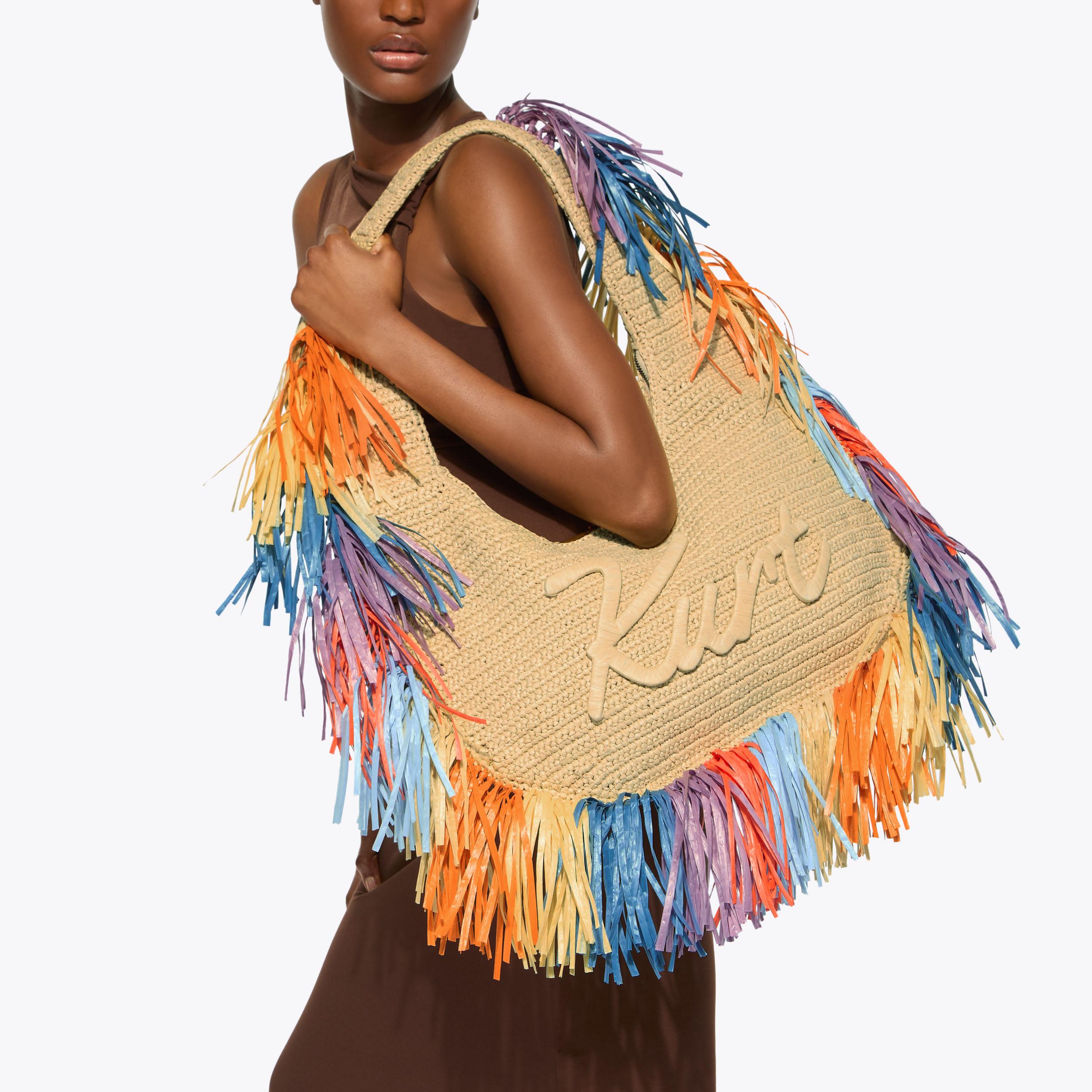 Kurt Geiger London Large Kurt Hobo Fringe Bag - White - view 2