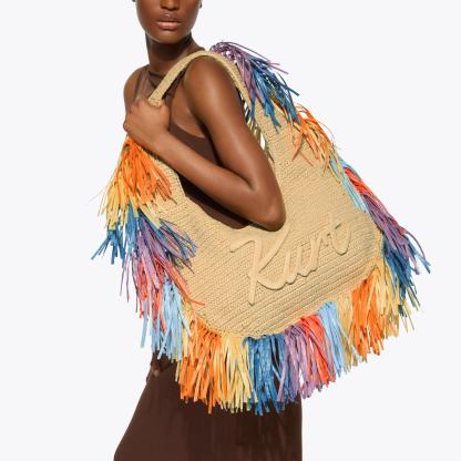 Kurt Geiger London Large Kurt Hobo Fringe Bag - White - view 2