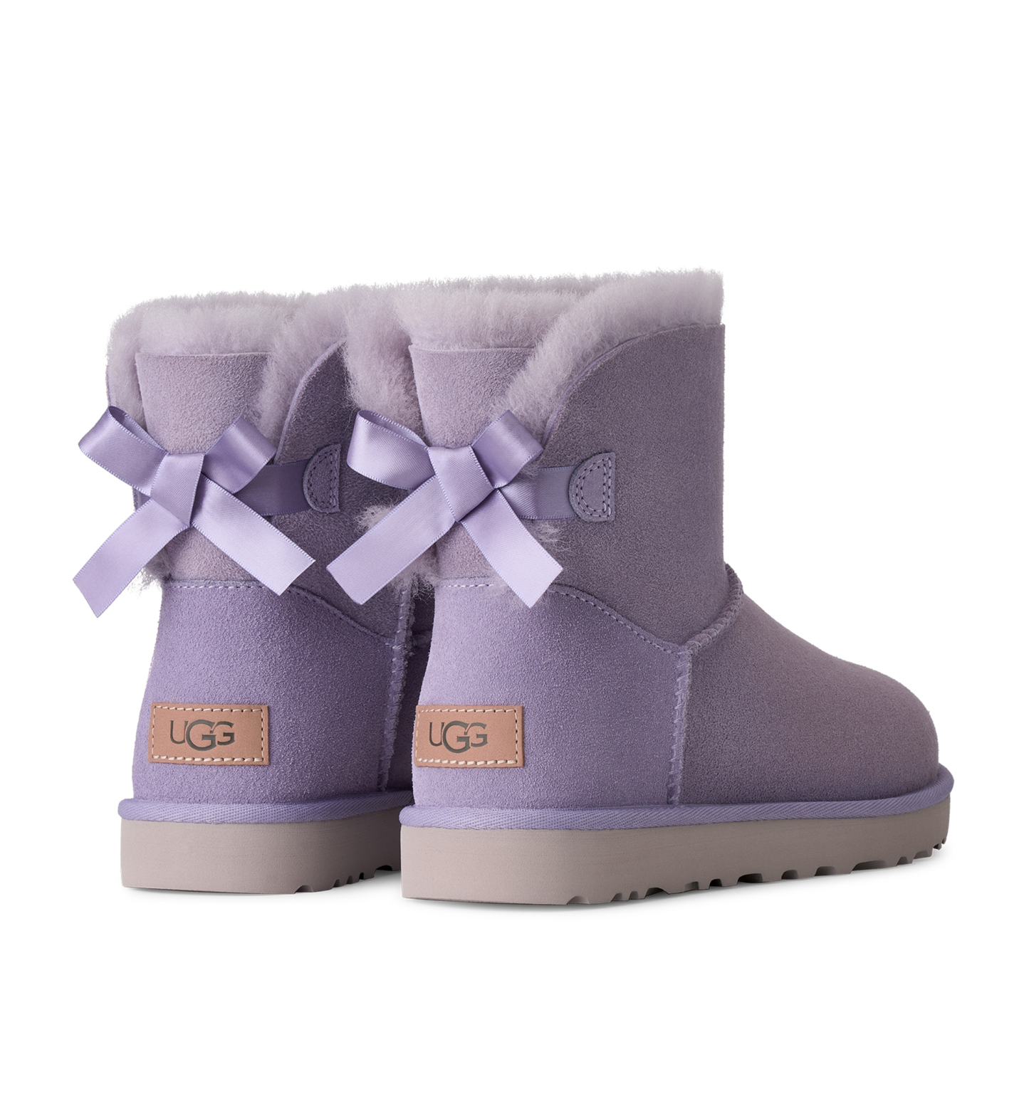UGG® Women's Mini Bailey Bow II Slip-On Booties - Warm Lilac