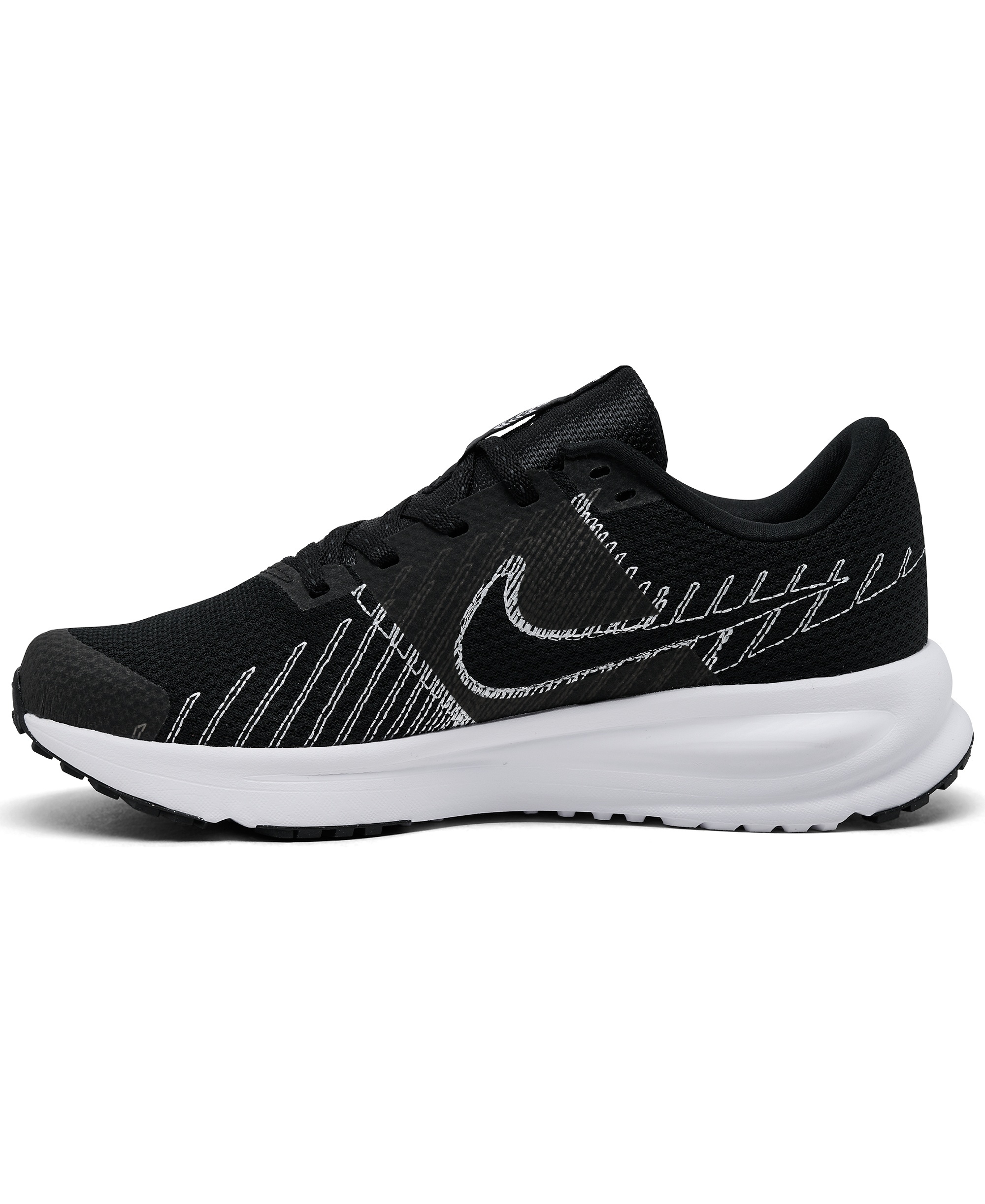 Nike Women's Run Defy All Day Running Sneakers from Finish Line - Black, White