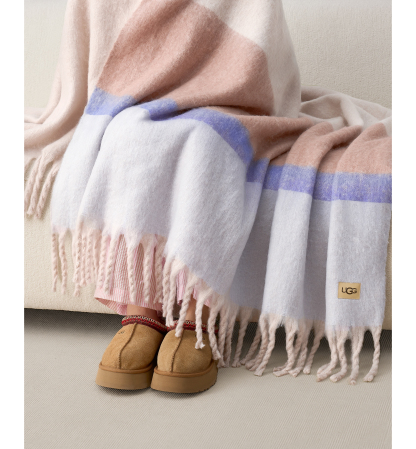 UGG® Simona Faux Mohair Throw, 50" x 70" - Misty Wisteria